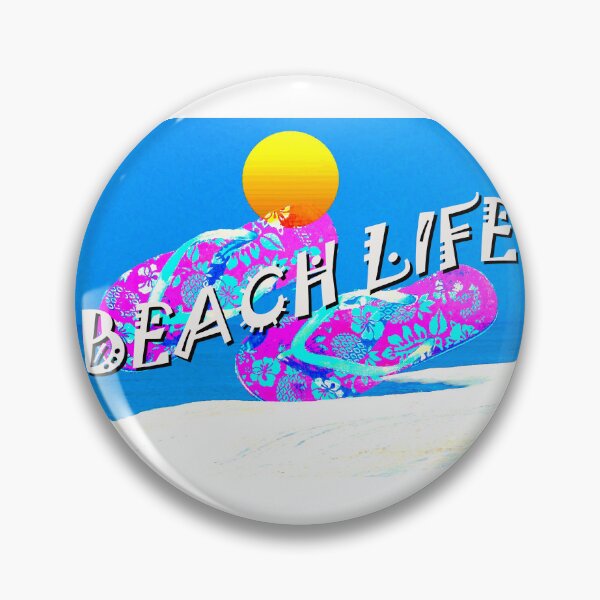 Item preview, Beach Life Flip Flops white sand text designed and sold by Dlt1981.