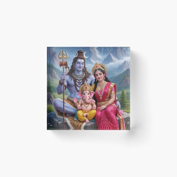 Item preview, Shiv PArwati GAnesh designed and sold by GoddessParvatiSati.