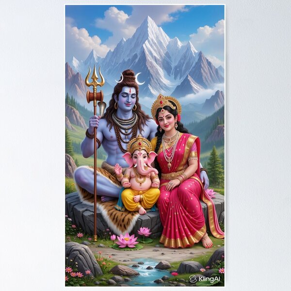 Item preview, Shiv PArwati GAnesh designed and sold by GoddessParvatiSati.