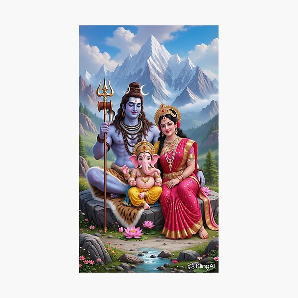 Item preview, Shiv PArwati GAnesh designed and sold by GoddessParvatiSati.