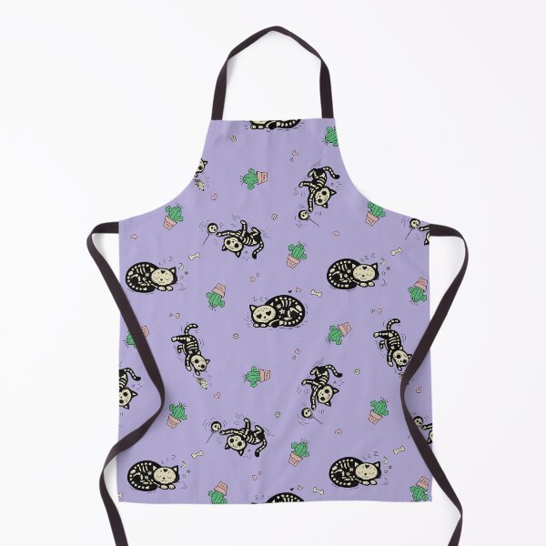 Item preview, Cute Skeleton Cat Pattern | Pastel Goth Halloween Cats & Cactus designed and sold by Pharmkitty.