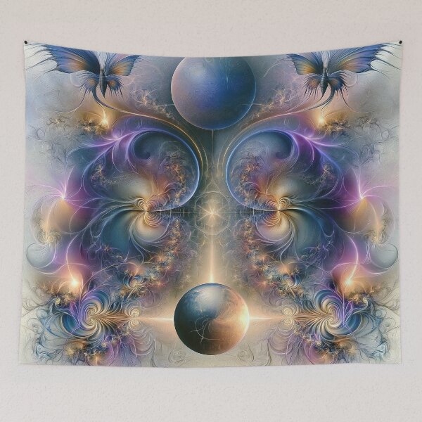 Item preview, The Celestial Balance of the Cosmic Chrysalis designed and sold by bloorose.