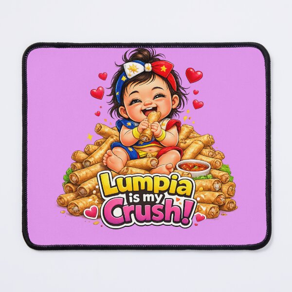 Item preview, Lumpia Is My Crush! Cute Filipino Girl designed and sold by FlipFlopTeesCo.
