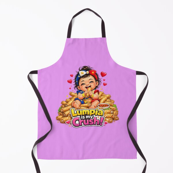 Item preview, Lumpia Is My Crush! Cute Filipino Girl designed and sold by FlipFlopTeesCo.