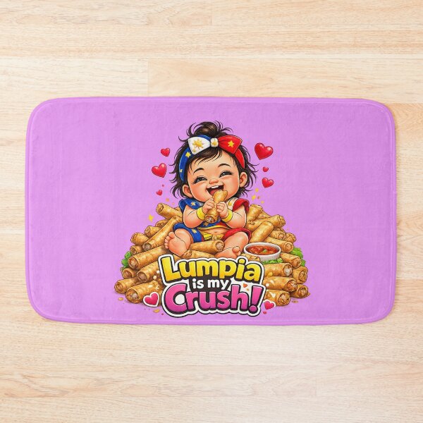 Item preview, Lumpia Is My Crush! Cute Filipino Girl  designed and sold by FlipFlopTeesCo.