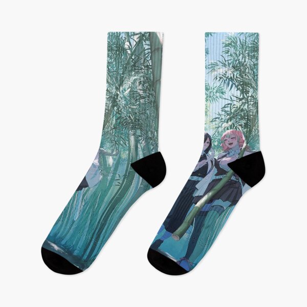 Item preview, Obanai Iguro Demon Slayer Bamboo Forest Walk With Mitsuri designed and sold by JohnEllisa.