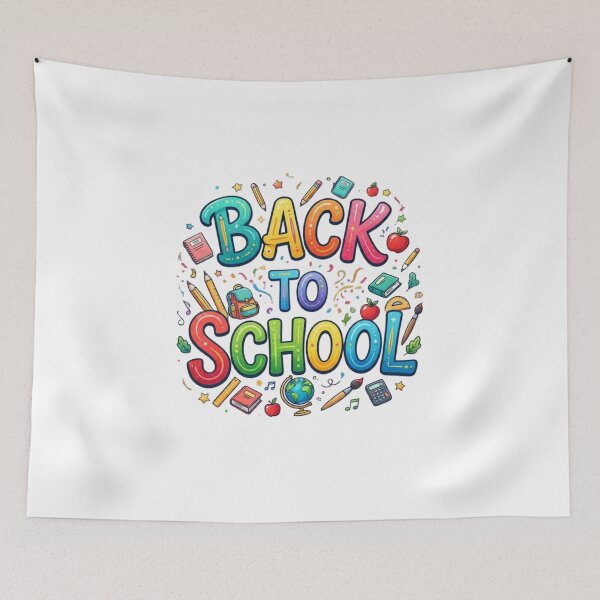 Item preview, Vibrant Back to School Typography Design with Educational Elements designed and sold by VibranPalette.