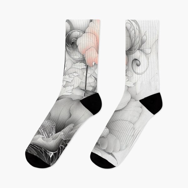 Item preview, The Blush Poppy in Monochrome designed and sold by bloorose.