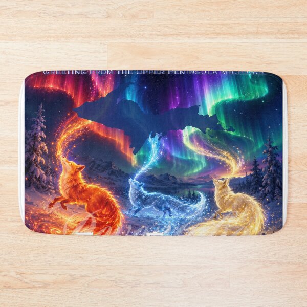 Item preview, Fox Fires | Upper Peninsula Michigan Artwork designed and sold by FreshWaterWares.