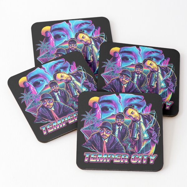 Item preview, Temper city self aware music album cover art designed and sold by ARTeez⭐️⭐️⭐️⭐️⭐️.