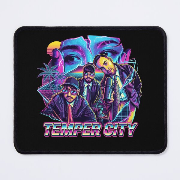 Item preview, Temper city self aware music album cover art designed and sold by ARTeez⭐️⭐️⭐️⭐️⭐️.