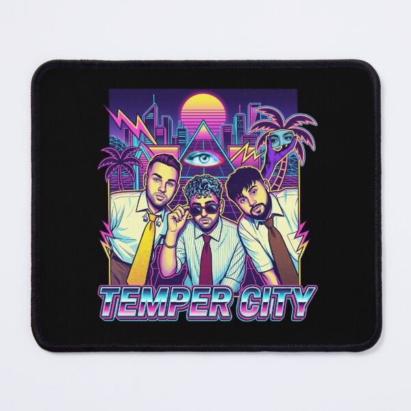 Item preview, Temper city self aware music album cover art designed and sold by ARTeez⭐️⭐️⭐️⭐️⭐️.