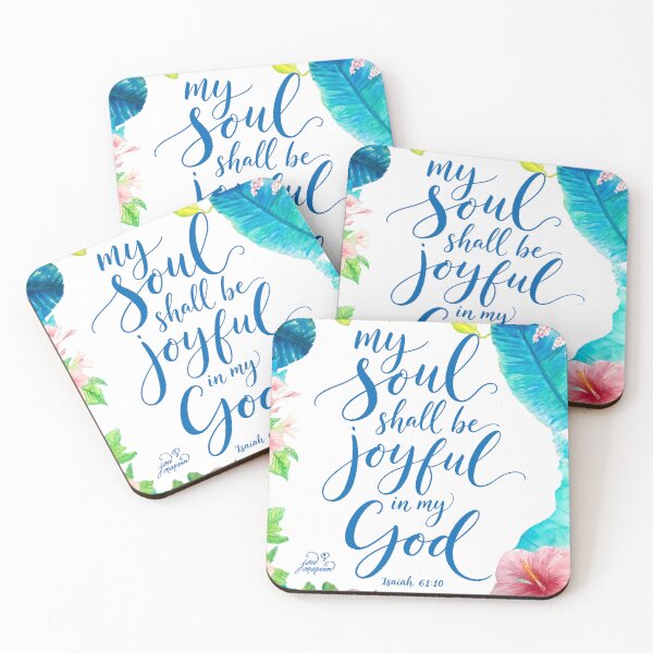 Item preview, My Soul Shall Be Joyful in My God square image designed and sold by Jan Marvin Art Studio.