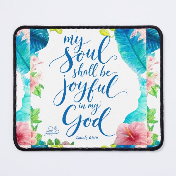 Item preview, My Soul Shall Be Joyful in My God square image designed and sold by Jan Marvin Art Studio.