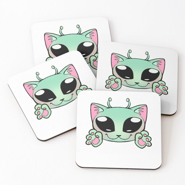 Item preview, Alien Kitty designed and sold by whimsikitty.