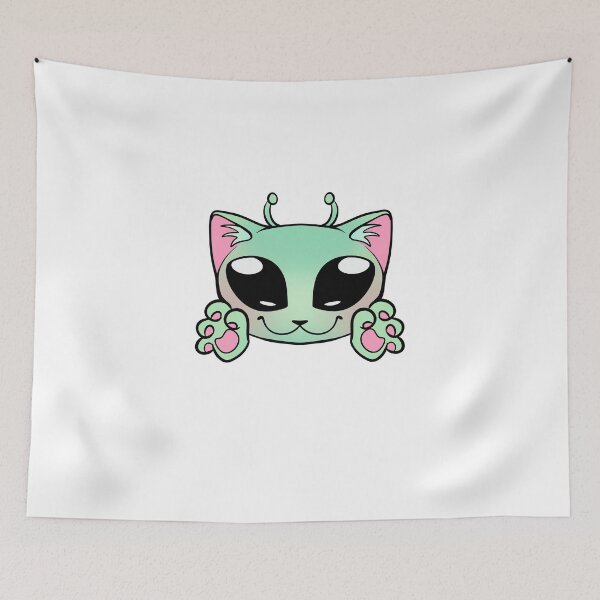 Item preview, Alien Kitty designed and sold by whimsikitty.