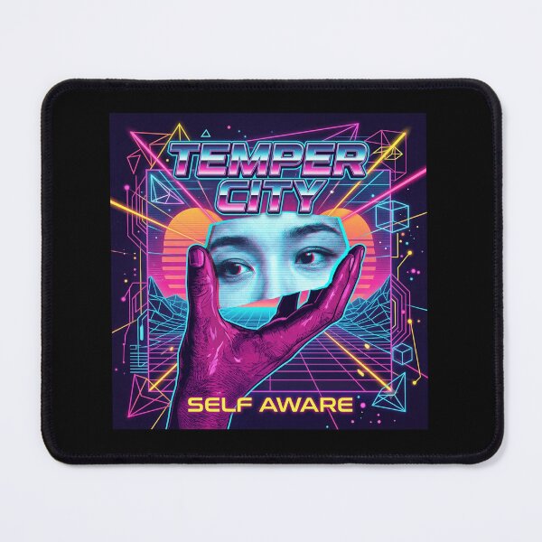 Item preview, Temper city self aware music album cover art designed and sold by ARTeez⭐️⭐️⭐️⭐️⭐️.