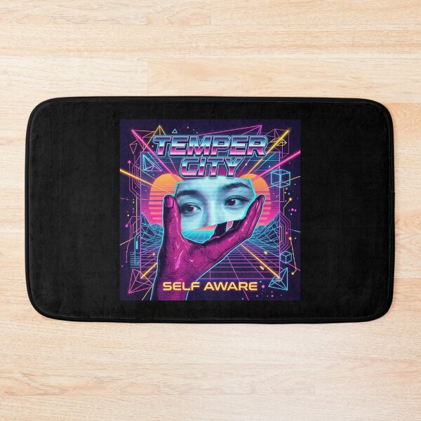 Item preview, Temper city self aware music album cover art designed and sold by ARTeez⭐️⭐️⭐️⭐️⭐️.