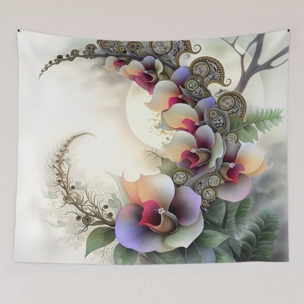 Item preview, The Spiral Crescent of the Velvet Bloom designed and sold by bloorose.