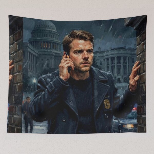 Item preview, The Night Agent Fine Art Tribute designed and sold by Art's Diner.