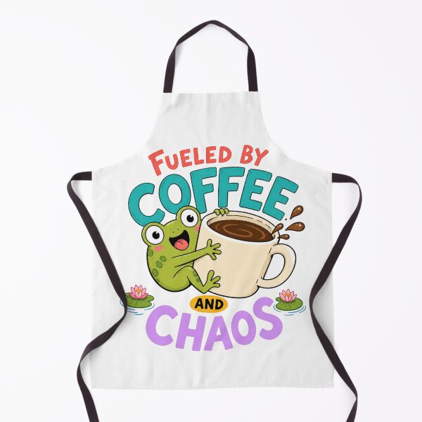 Item preview, Fueled by Coffee and Chaos Frog designed and sold by Silvered-Wings.