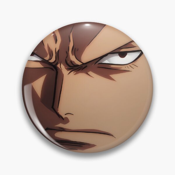 Item preview, Roronoa Zoro One Piece Firelit Closeup Serious Stare designed and sold by SolenneAzur.