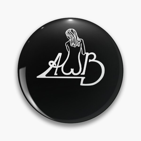 Item preview, Stylized Woman Silhouette Forming AWB Initials designed and sold by AnotherPlanet -.