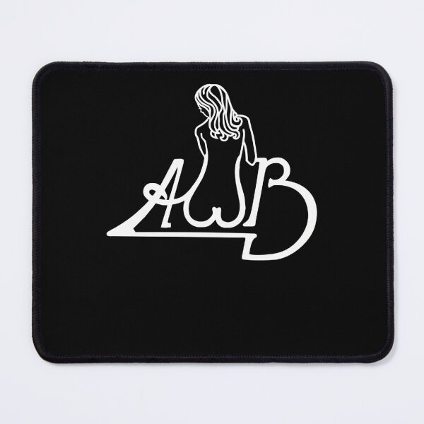 Item preview, Stylized Woman Silhouette Forming AWB Initials designed and sold by AnotherPlanet -.