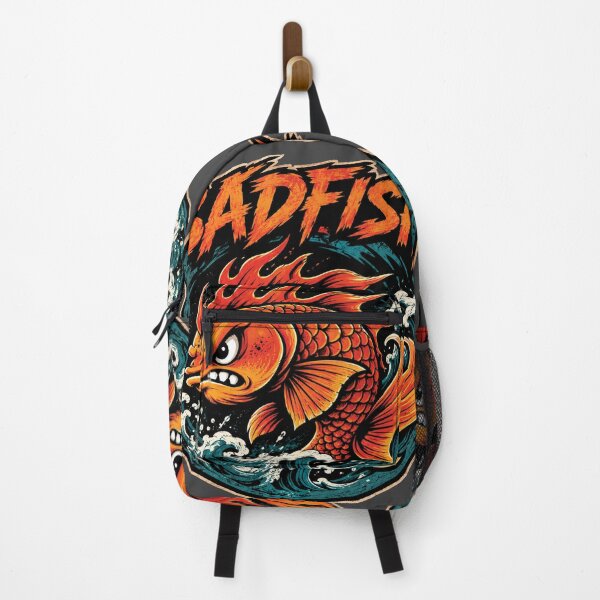 Item preview, Badfish Angry Koi Fish Japanese Tattoo Style Graphic designed and sold by Tem‑Tip of pen.