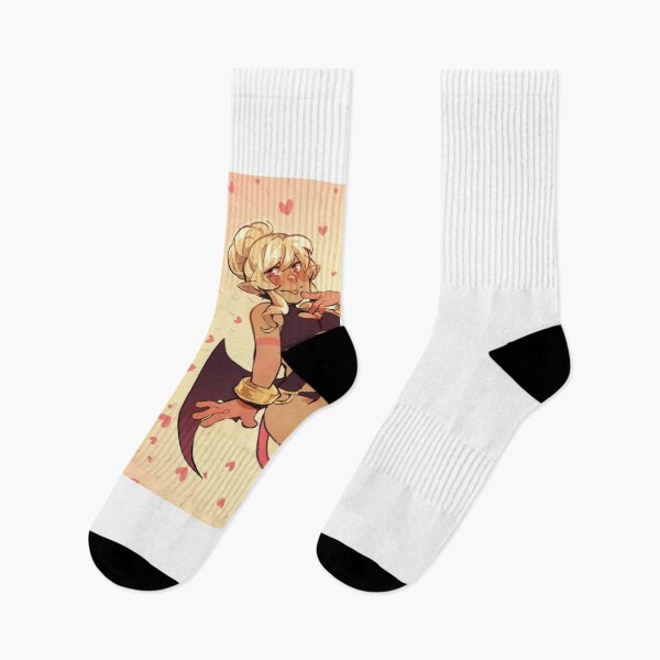 Item preview, Playful Anime Demon Girl with Hearts designed and sold by Besbousa-blesel.