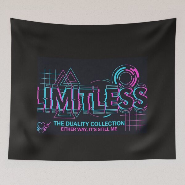 Item preview, LIMITLESS - Modern Glitch Neon Streetwear designed and sold by claudia6666.