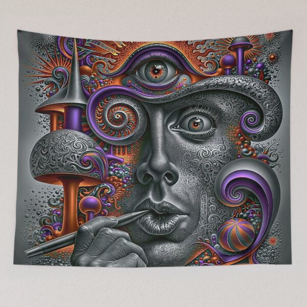 Item preview, The Awakening of the Psychedelic Scribe designed and sold by bloorose.