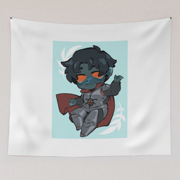 Item preview, Chibi Beetle Hero with Red Cape and Glowing Eyes designed and sold by Besbousa-blesel.