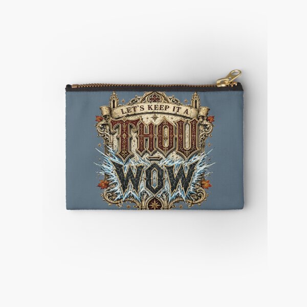 Item preview, Let’s Keep It a Thou-Wow Gothic Cathedral Typography designed and sold by POD DYNASTY | Original Print On Demand T-Shirt Graphics.