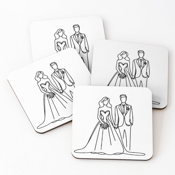 Item preview, Timeless Wedding Day Portrait of Bride and Groom designed and sold by pixiedustpaint.