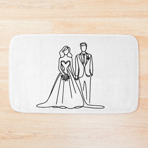 Item preview, Timeless Wedding Day Portrait of Bride and Groom designed and sold by pixiedustpaint.