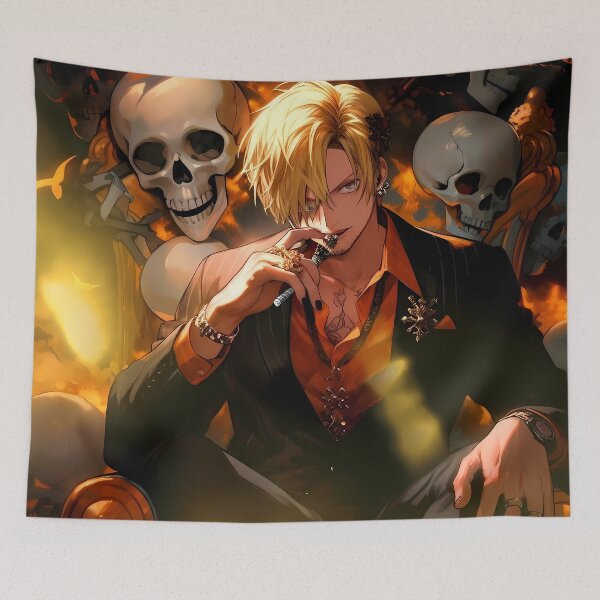 Item preview, Sanji Vinsmoke One Piece Golden Throne Skull Mood designed and sold by reinazenka.