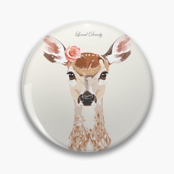 Item preview, Loved Dearly Deer Portrait designed and sold by FawnFeatherCo.