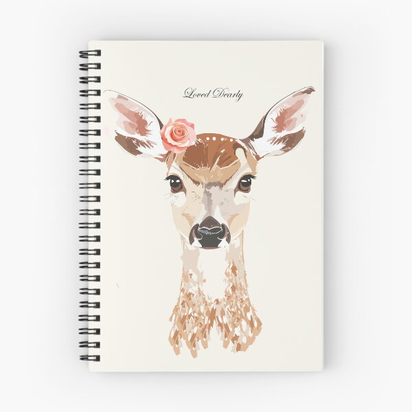 Item preview, Loved Dearly Deer Portrait designed and sold by FawnFeatherCo.