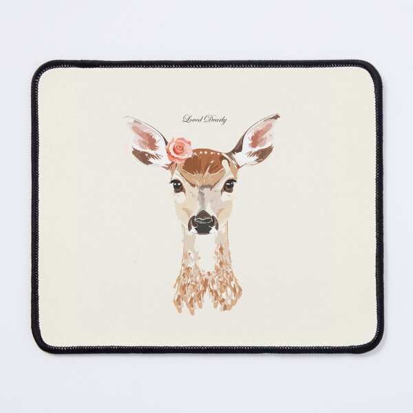 Item preview, Loved Dearly Deer Portrait designed and sold by FawnFeatherCo.
