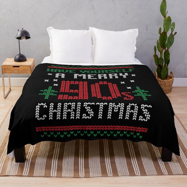 Item preview, Have Yourself a Merry Christmas 90s retro knitted sweater design designed and sold by Jdawnink.