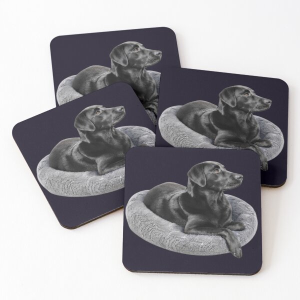 Item preview, BLACK LABRADOR RETRIEVER RESTING PORTRAIT - LOYAL FAITHFUL designed and sold by PRINTSCHARMINGM.