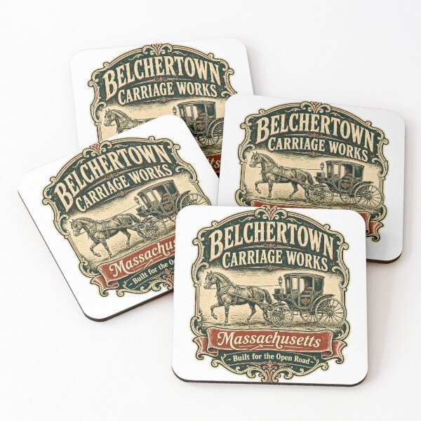 Item preview, Belchertown Carriage Works — Vintage Massachusetts Horse and Carriage designed and sold by Past in Threads.