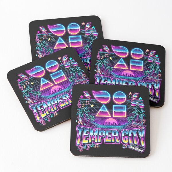 Item preview, Temper city self aware music album cover art designed and sold by ARTeez⭐️⭐️⭐️⭐️⭐️.