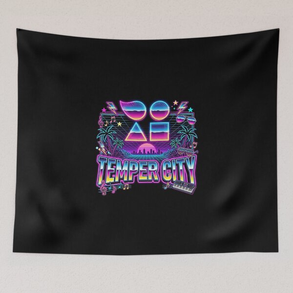Item preview, Temper city self aware music album cover art designed and sold by ARTeez⭐️⭐️⭐️⭐️⭐️.