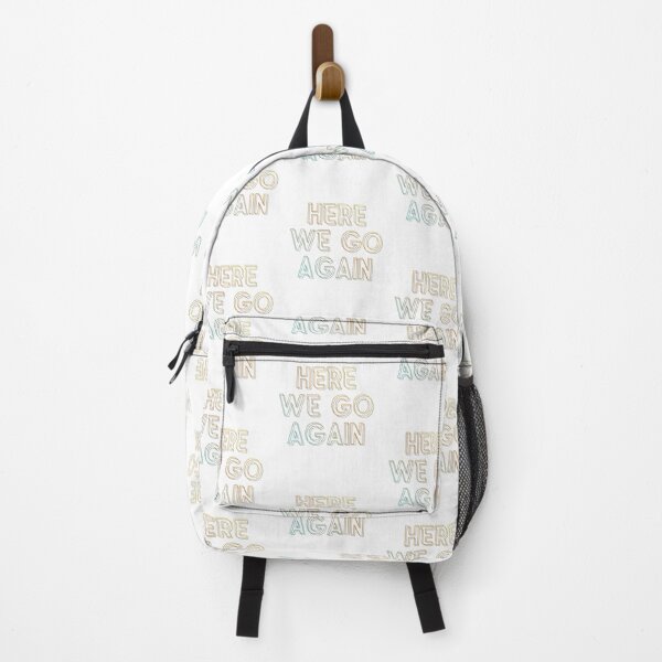 Item preview, Gradient Outline Typography Graphic "HERE WE GO AGAIN" designed and sold by VibranPalette.