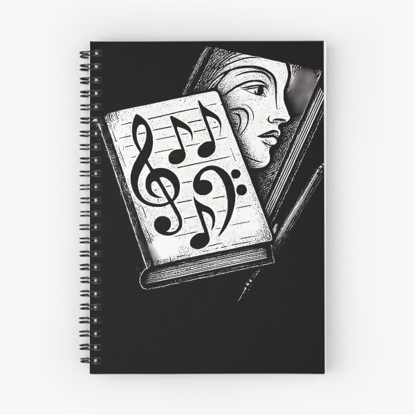 Item preview, Intertwined Music Journals With Abstract Face designed and sold by cerymopl.