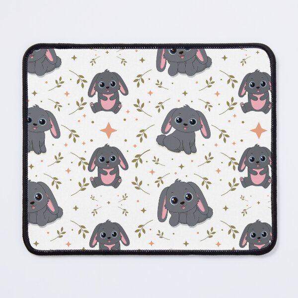 Item preview, Gray Little Forest Bunny Pattern designed and sold by MascarenoM.
