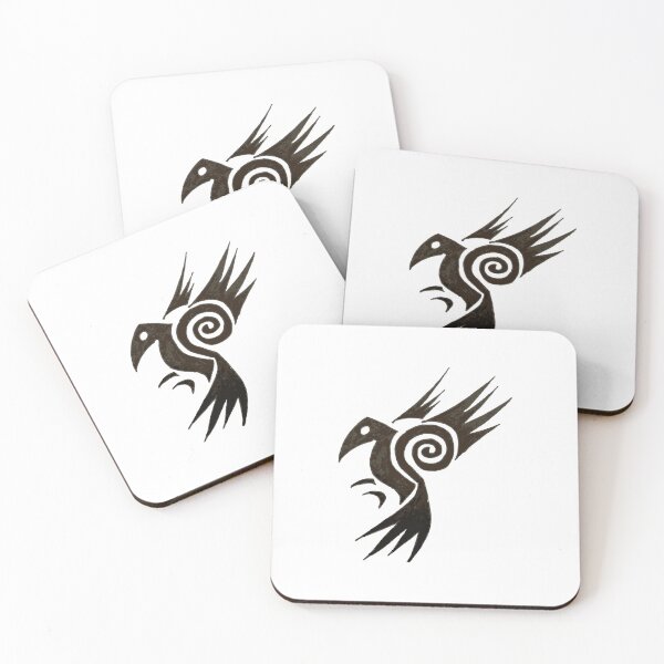 Item preview, Tribal Raven Symbol designed and sold by DicesandPotions.