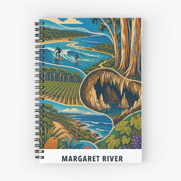 Item preview, Margaret River Surfers River Mouth Karri Forest and Cave designed and sold by Print My Town.